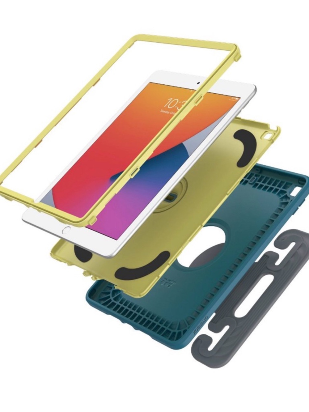 OtterBox Kids IPad EasyGrab Case (8th,‎ 7th 9th Gen IPad) Galaxy Runner Blue